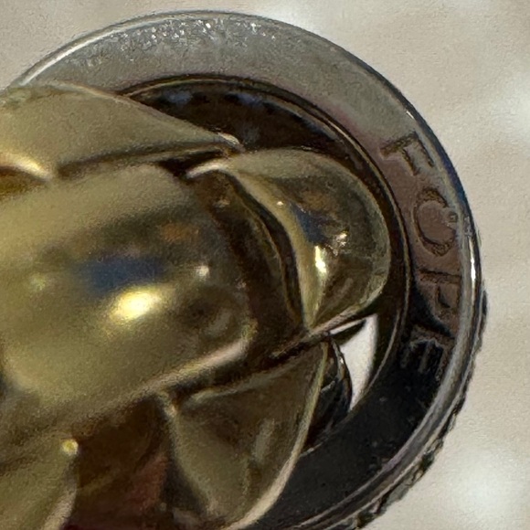 Fope Flexit Eka Bracelet Yellow Gold with White Gold Blue Sapphire Rondel Sz: 17 - Picture 12 of 15